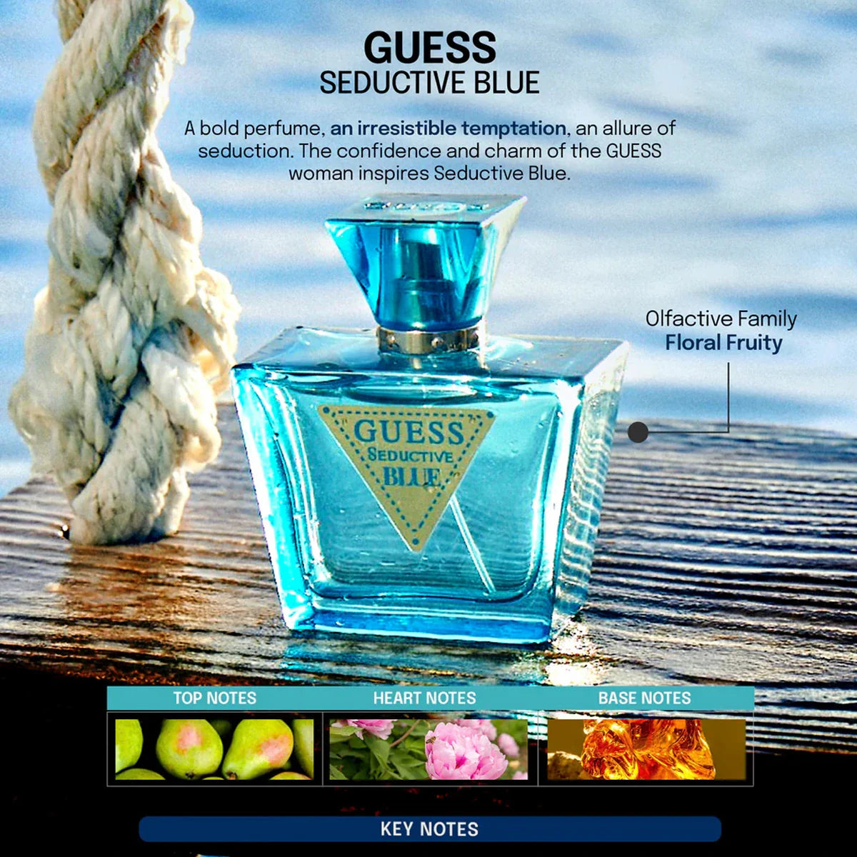 GUESS Seductive Blue 2.5 oz EDT for women